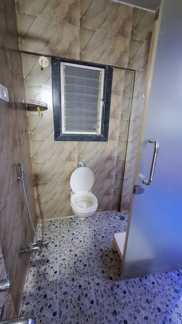 Bathroom in 2 BHK Apartment at KJ Tower, Warje – for Rent