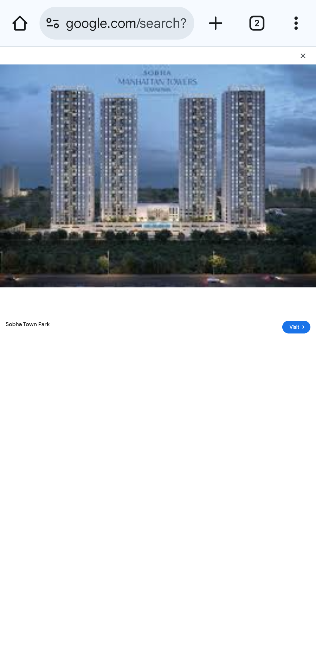 3 BHK Apartment For Sale in Sobha Manhattan Towers Town Park