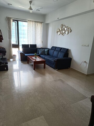 Living Room in 2 BHK Apartment at Lodha Parkside, Worli – for Rent