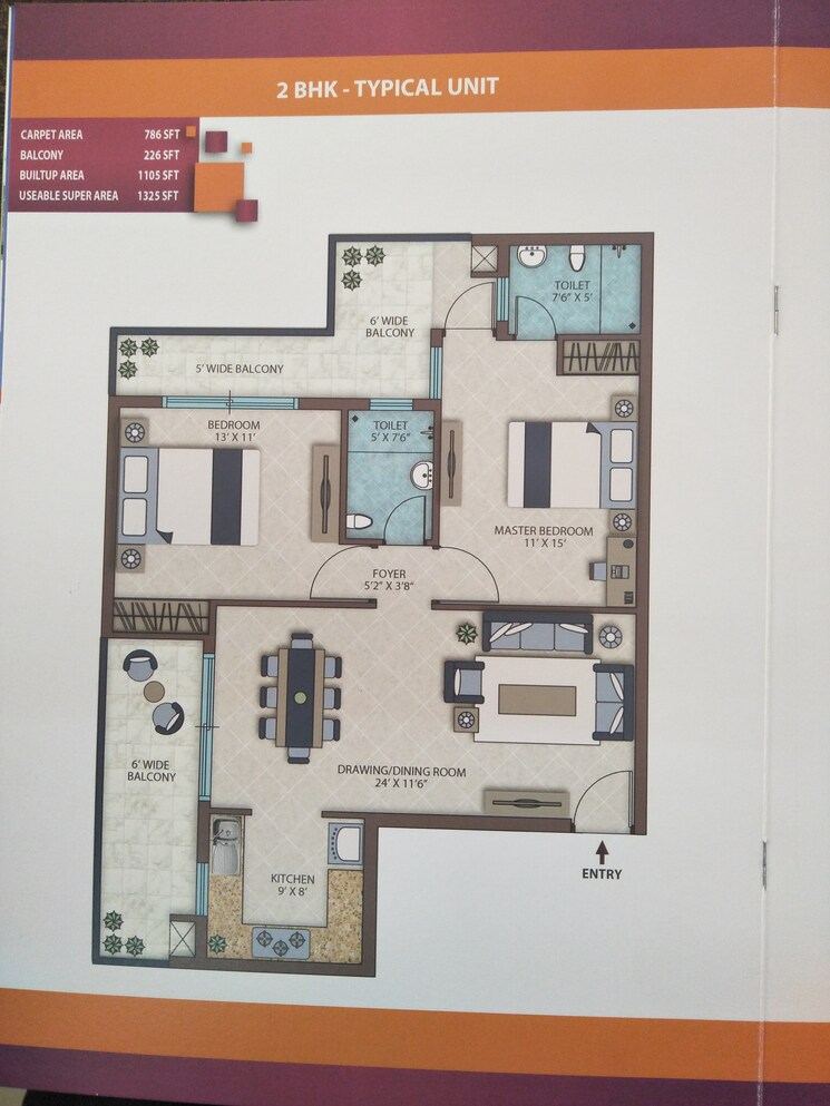 Floor Plan, shiv-sai-emerald-heights 3 Bedroom 2085 Sq.Ft. Apartment In Sector 88 Faridabad 8788797