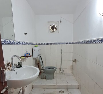 Bathroom in 1 RK Builder Floor at DLF Queens Court, Greater Kailash ii – for Rent