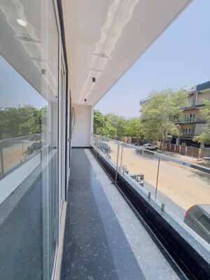 Balcony in 4 BHK Builder Floor at Auram Floor, South City 2 – for Sale