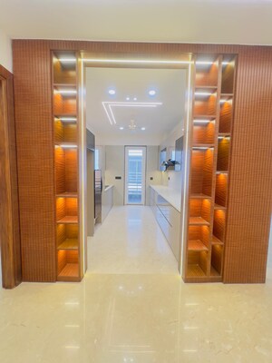 Kitchen in 4 BHK Builder Floor at Auram Floor, South City 2 – for Sale