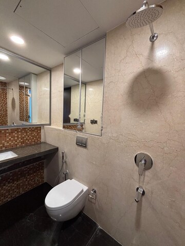 Bathroom in 2 BHK Apartment at Lower Parel – for Rent