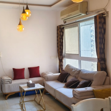 Living Room in 2 BHK Apartment at Aashna Samadhan, Goregaon West – for Rent