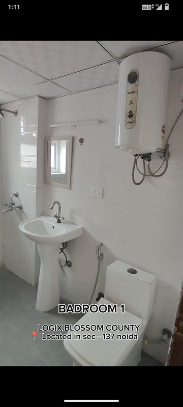 Bathroom in 4 BHK Apartment at Logix Blossom County, Sector 137 – for Rent