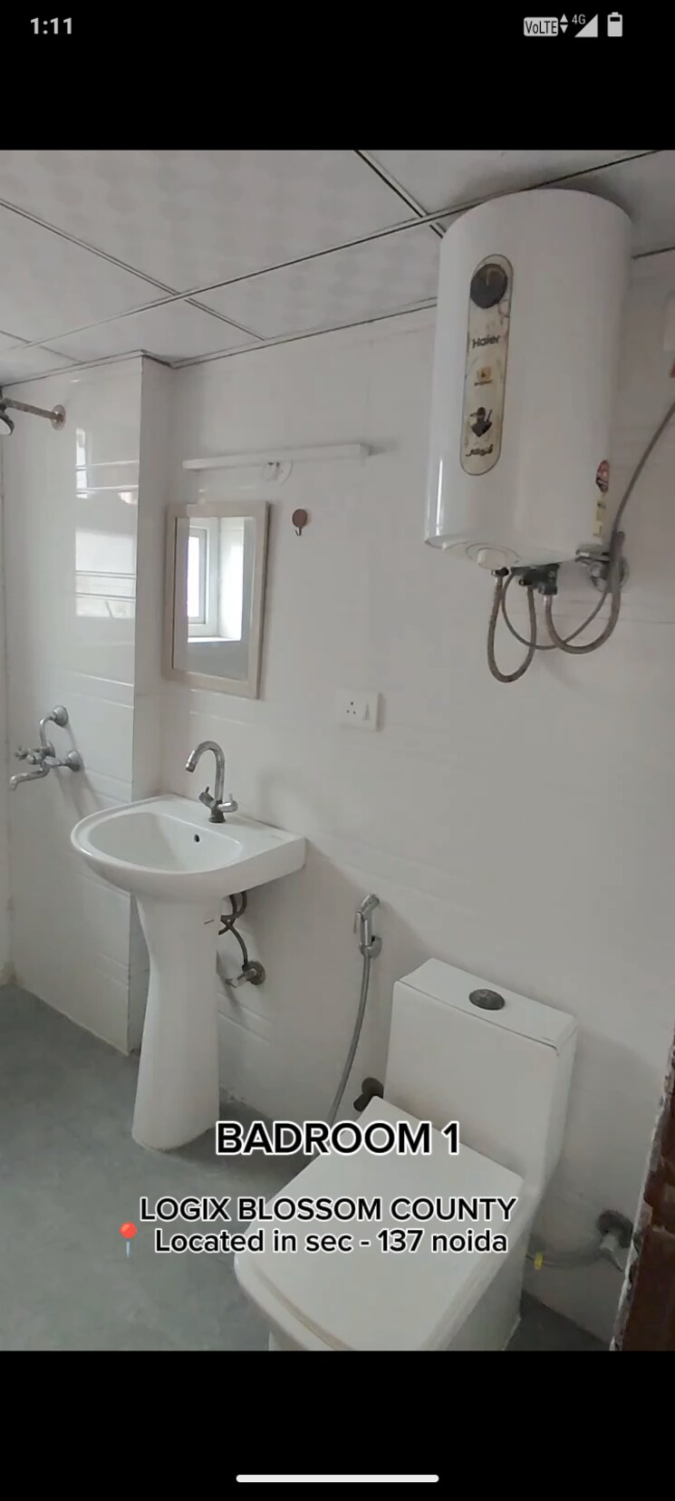 Bathroom, logix-blossom-county 4 Bedroom 2494 Sq.Ft. Apartment In Sector 137 Noida 8789567