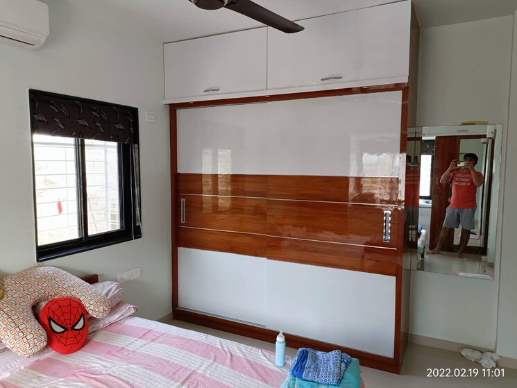 Bedroom, kumar-mahatma-society 3 Bedroom 1600 Sq.Ft. Apartment In Kothrud Pune 8789654