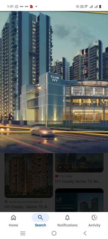 3 BHK Apartment – Exterior View View at ABA Ivy County, Sector 75 - for Rent