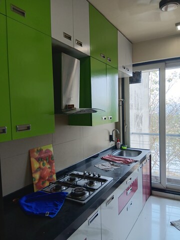 Kitchen in 2 BHK Apartment at Kesar Exotica, Kharghar Sector 10 – for Rent