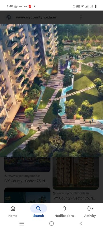 3 BHK Apartment – Garden View at ABA Ivy County, Sector 75 - for Rent
