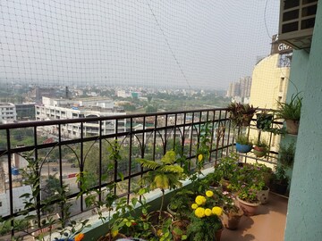 Balcony in 3 BHK Apartment at Vasu Fortune Residency, Raj Nagar Extension – for Rent