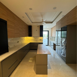 Kitchen in 4 BHK Builder Floor at Sushant Lok I – for Sale