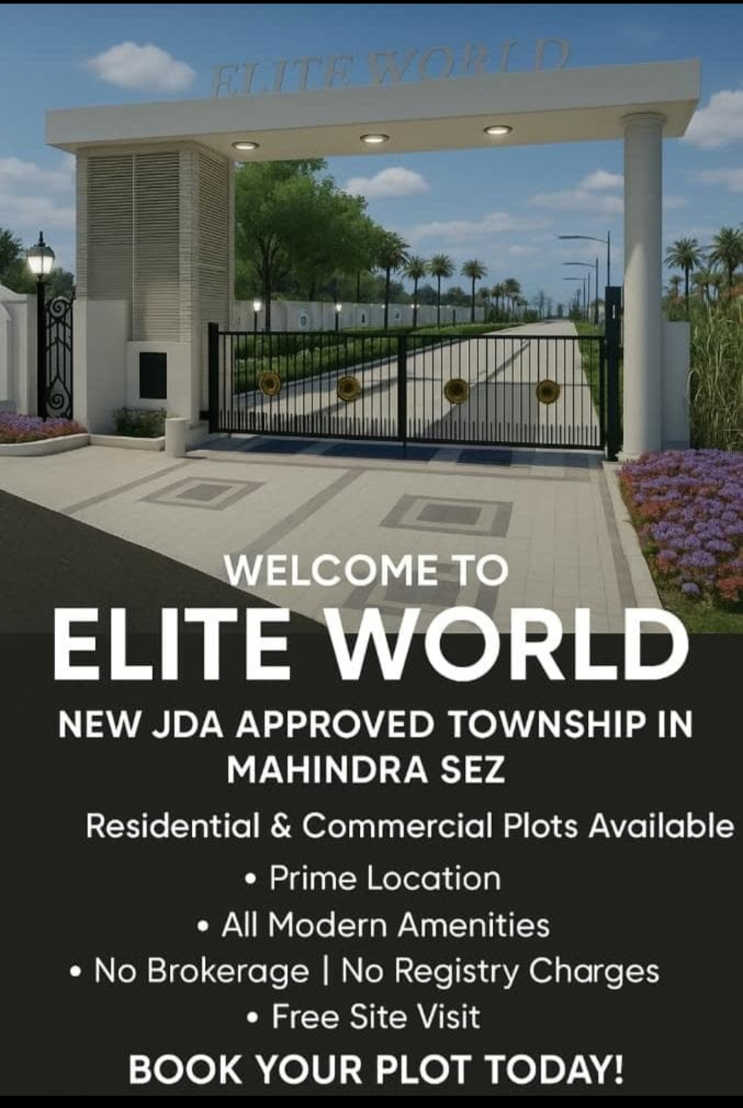 Plot For Sale in Elite World Bhapura 