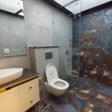 Bathroom in 5 BHK Apartment at Kandivali West – for Sale