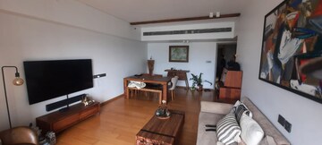 Living Room in 3 BHK Apartment at Rustomjee Paramount, Khar West – for Rent