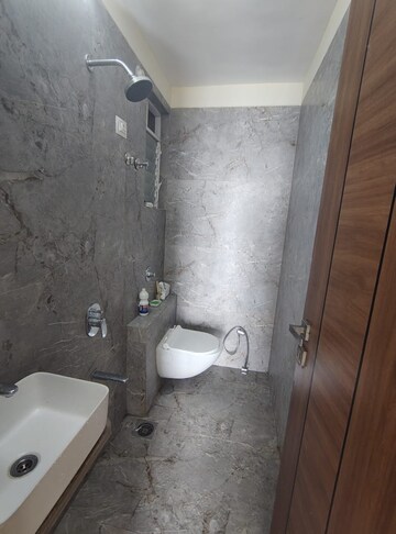 Bathroom in 1.5 BHK Apartment at Shakti Aura, Ghansoli – for Rent