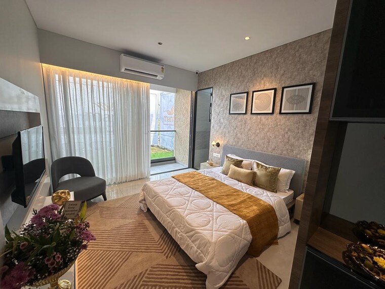 Bedroom, mantra-magnus 3 Bedroom 1134 Sq.Ft. Apartment In Mundhwa Pune 8790785