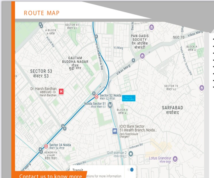 Map Location, sector 72 3 Bedroom 1470 Sq.Ft. Builder Floor In Sector 72 Noida 8790852