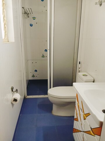 Bathroom in 3 BHK Apartment at Vasant Kunj – for Rent