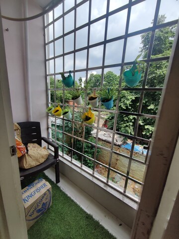 Balcony in 1 RK Builder Floor at Ansal Sushant Apartments, Sushant Lok I – for Rent