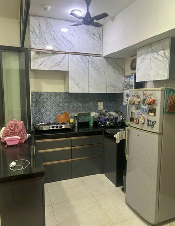Kitchen in 2 BHK Apartment at Lodha Crown Quality Homes, Majiwada – for Rent