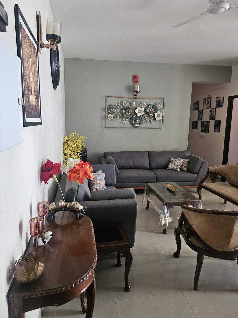 Living Room, rg-euphoria 3 Bedroom 1550 Sq.Ft. Apartment In Vrindavan Yojna Lucknow 8791597