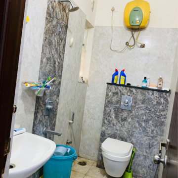 Bathroom in 3 BHK Builder Floor at Madhapur – for Rent