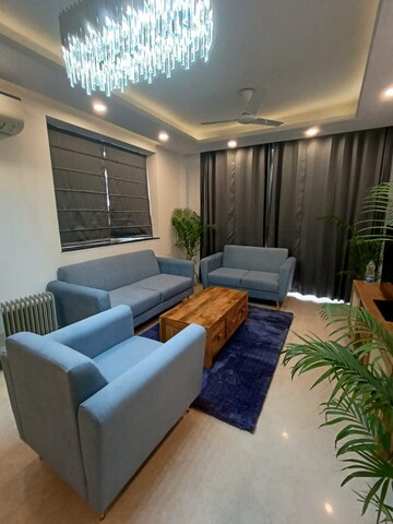Living Room in 4 BHK Apartment at Green Park Extension – for Rent