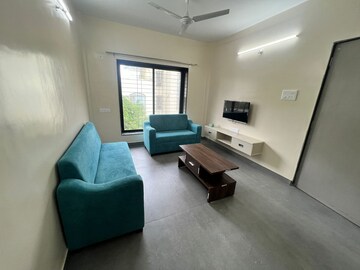 Living Room in 1 BHK Apartment at Bramha Aangan, Salunkhe Vihar Society – for Rent