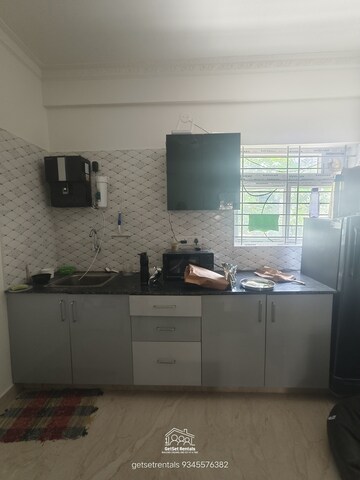 Kitchen in 1 BHK Builder Floor at Hsr Layout – for Rent