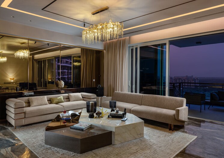 Living Room, emaar-imperial-gardens 3 Bedroom 2025 Sq.Ft. Apartment In Sector 102 Gurgaon 8791744