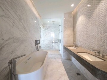 Bathroom in 3 BHK Apartment at Bhartiya Leela Residences, Thanisandra Main Road – for Rent