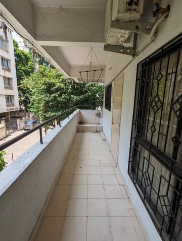 Balcony in 1 BHK Apartment at Suyog Nagar Apartment, Gokhalenagar – for Rent