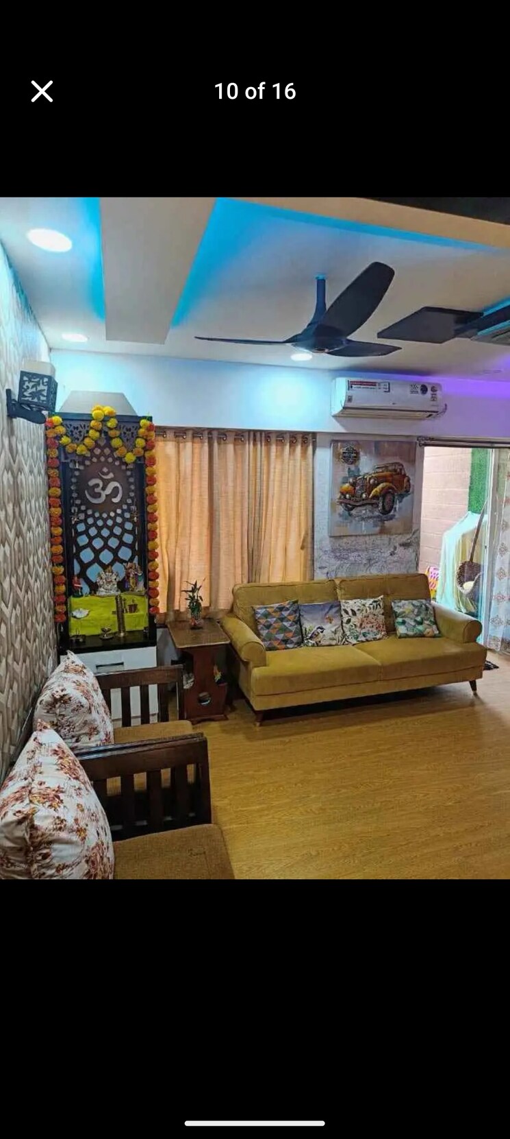 Living Room, vtp-urban-nirvana 2 Bedroom 800 Sq.Ft. Apartment In Kharadi Pune 8791874