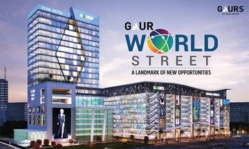  Shop – Exterior View View at Gaur World Street, Sector 16b Greater Noida - for Rent