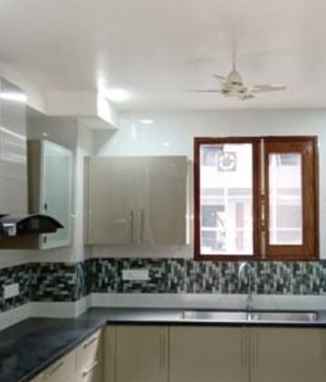 Kitchen in 1 BHK Builder Floor at Khanpur – for Rent
