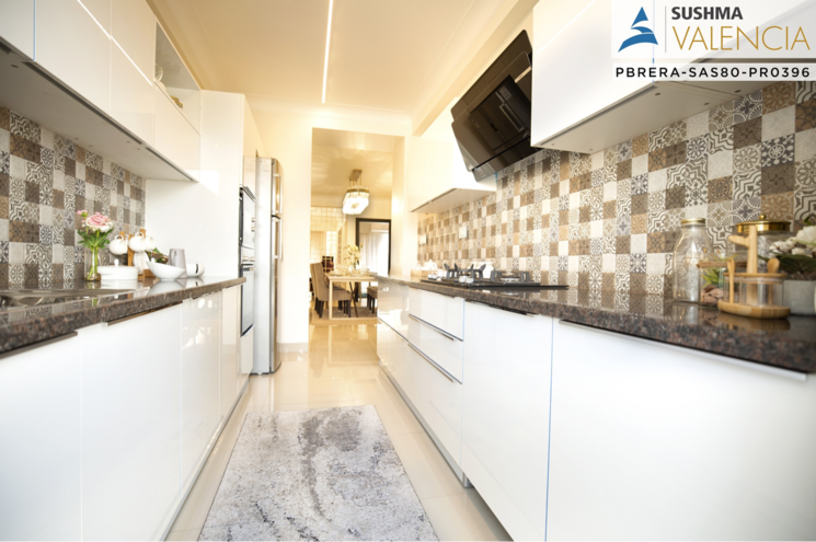 Kitchen, sushma-valencia 3 Bedroom 2250 Sq.Ft. Apartment In Nagla Road Zirakpur 8791933