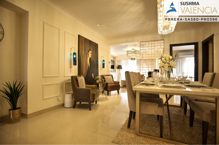 Living Room, sushma-valencia 3 Bedroom 2250 Sq.Ft. Apartment In Nagla Road Zirakpur 8791933