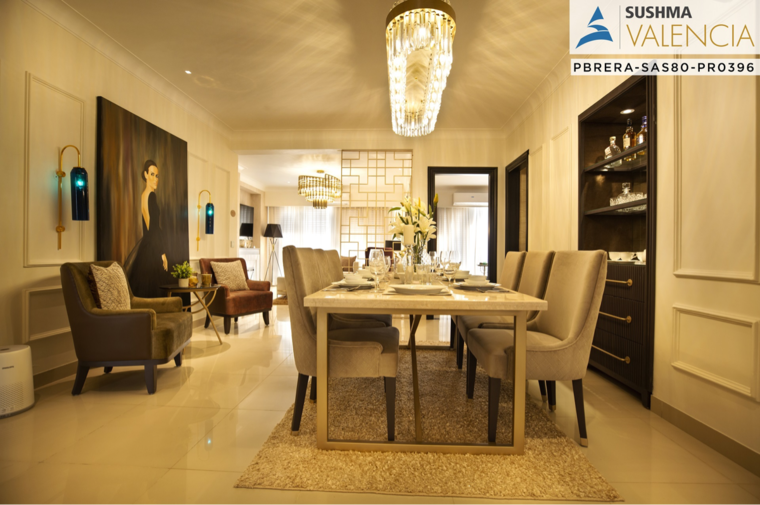 Living Room, sushma-valencia 3 Bedroom 2250 Sq.Ft. Apartment In Nagla Road Zirakpur 8791933