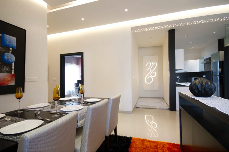 Kitchen, sushma-chandigarh-grande 3 Bedroom 1885 Sq.Ft. Apartment In Ghazipur Zirakpur 8791934