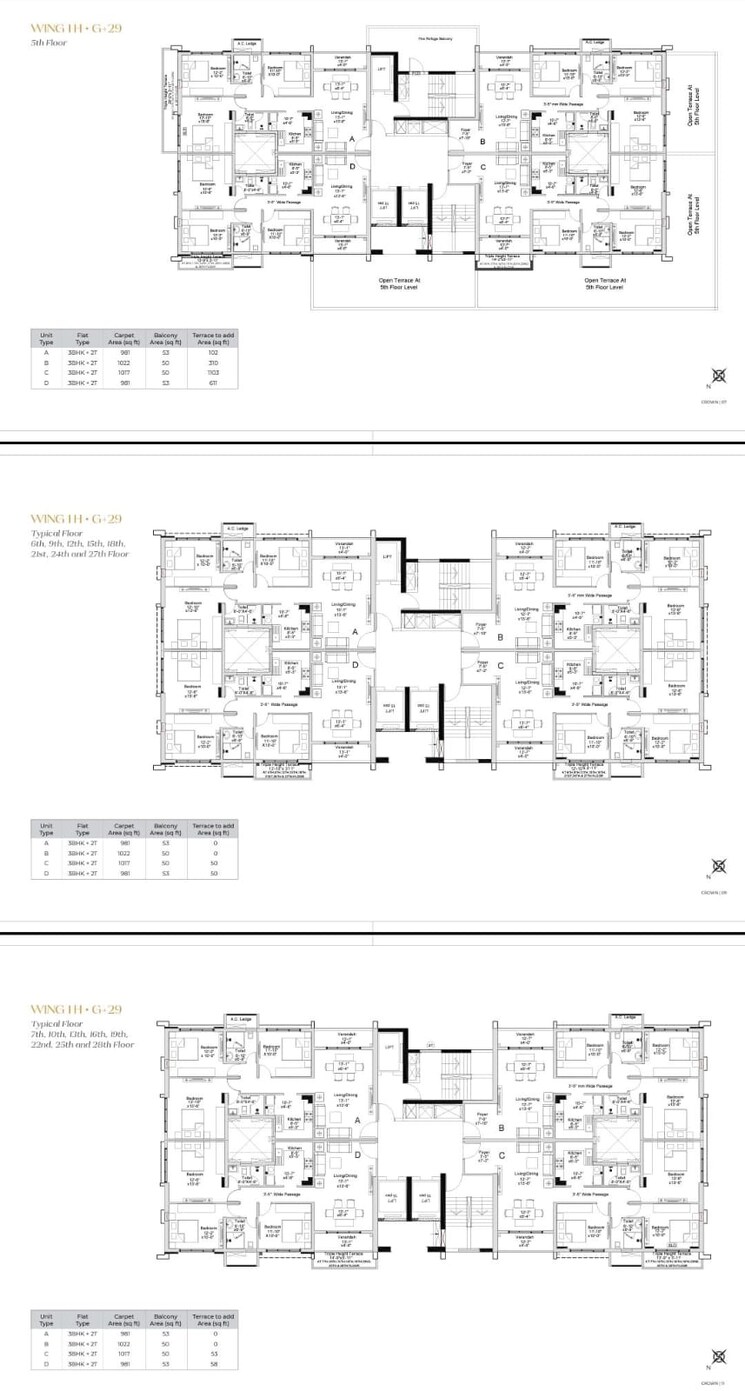Floor Plan, mahish bathan 4 Bedroom 2012 Sq.Ft. Builder Floor In Mahish Bathan Kolkata 8792097