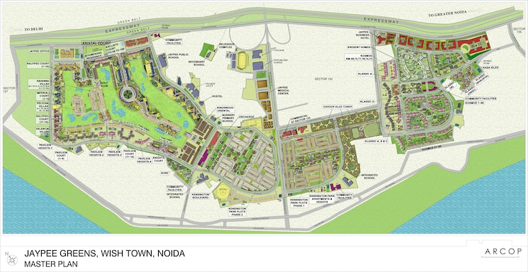 Master Plan, jaypee-klassic-shaurya 2 Bedroom 1230 Sq.Ft. Apartment In Sector 134 Noida 8792109