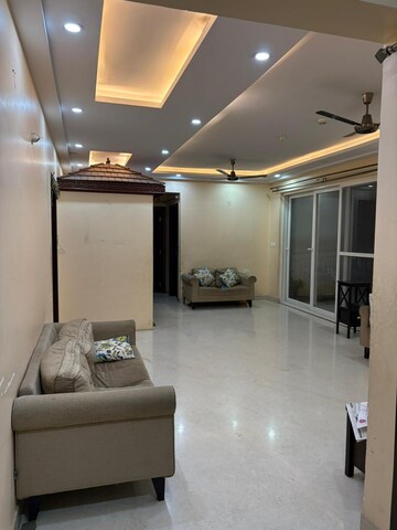 Living Room in 3.5 BHK Apartment at Prestige Misty Waters, Hebbal – for Rent