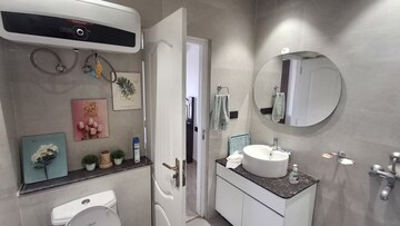 Bathroom in 3 BHK Apartment at Sushma Valencia, International Airport Road – for Rent