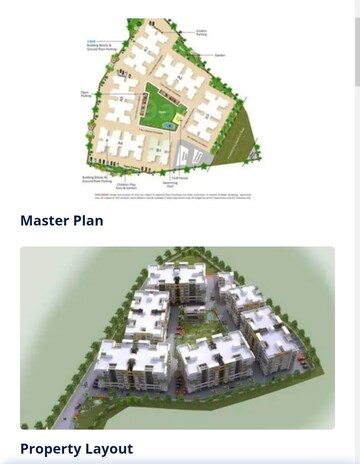 Master Plan in 2 BHK Apartment at Macker Silver Estate Vertica, Katara Hills – for Rent