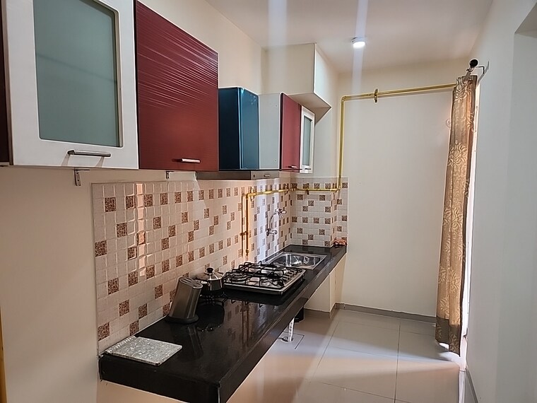 Kitchen, wave-dream-homes 2 Bedroom 840 Sq.Ft. Apartment In Wave City Ghaziabad 8792644