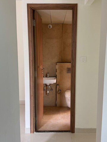 Bathroom in 2 BHK Apartment at Shapoorji Pallonji BKC 28, Bandra East – for Rent
