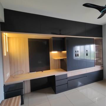 Kitchen in 3 BHK Apartment at Mantri Webcity, Hennur Road – for Rent