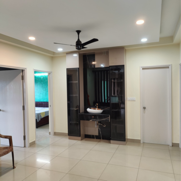 Living Room in 3 BHK Apartment at Mantri Webcity, Hennur Road – for Rent